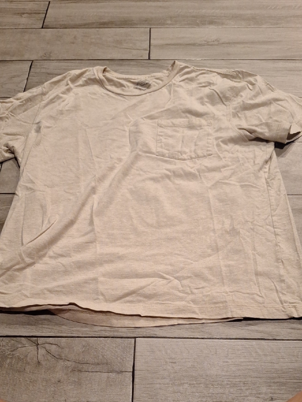 🍁St. John's Bay Men's Pocket Crew Neck T-Shirt - Cream🍦